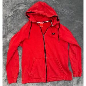 Nike Zip Up Drawstring Hoodie